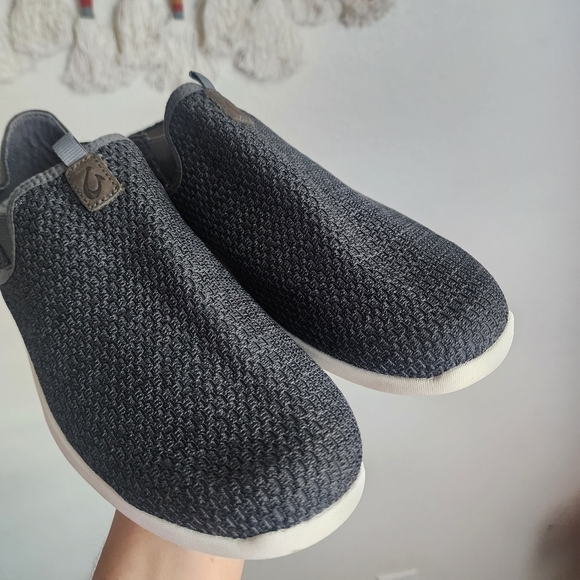Olukai Alapa Dark Shadow Mesh Slip On Drop In Heel Lifestyle Shoes Comfort 8.5 main image 10